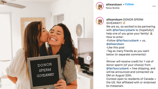 There's Still Time to Enter This Inexplicable Influencer Sperm Raffle